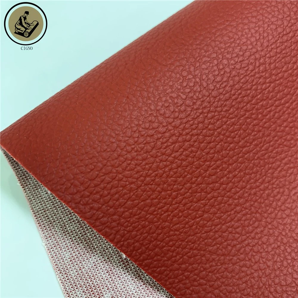 Durable Fire Resistant Wear Resistant Classic Litchi Grain Pattern PVC/PU Vinyl Synthetic Leather for Car Seat Cover Car Interior Automotive Eco