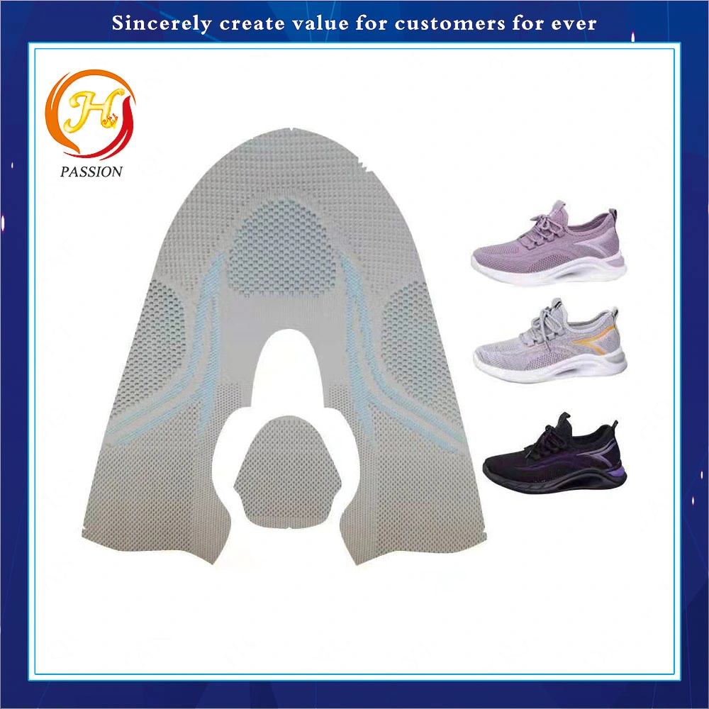 Customized Knitted Fabric Shoes Upper Vamp Sports Breathing Sneaker Upper Knit Shoes Ladies Fly Knitted Shoe Uppers