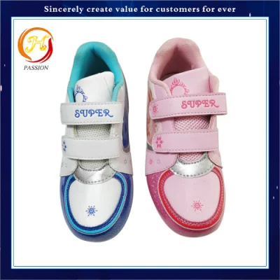 Sneakers per bambini, scarpe comfort di marca, tomaia in pelle cartoon