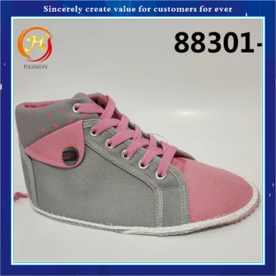 Tomaia per sneaker casual classica con stella piatta e stringata personalizzata per scarpe di tela da donna